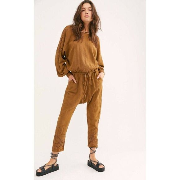 NEW ONE TEASPOON SOCIETY CLUB MUSLIN JUMPSUIT - Picture 2 of 3